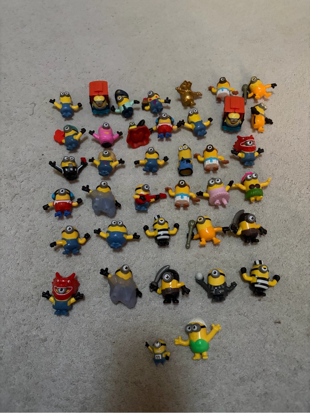 Universal Yellow Minion Action Figure Assortment with Red & Blue Accents